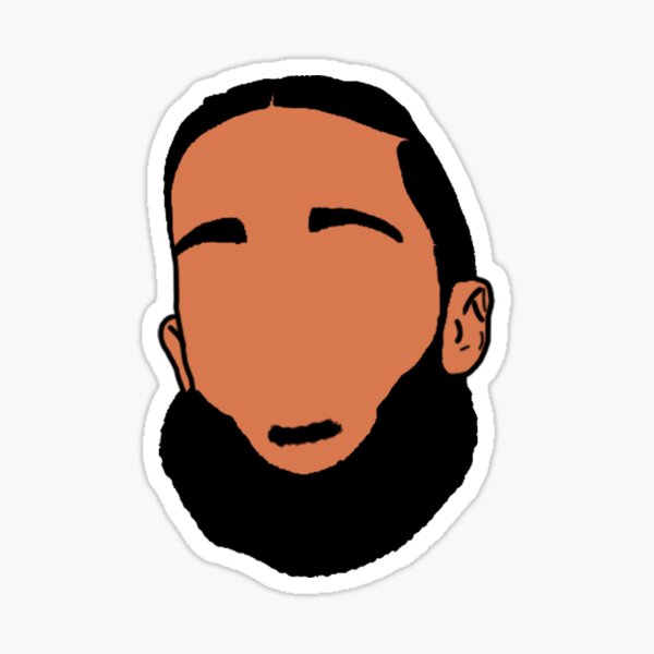 Nipsey Hussle Face art Sticker