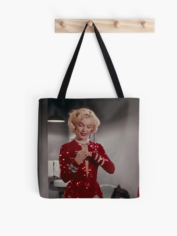 Marilyn Monroe Large Red Lips Tote Bag