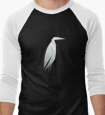 Heron Pattern Men's Baseball ¾ T-Shirt