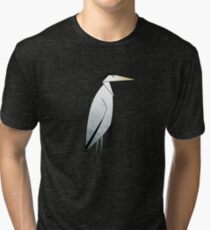 Heron Pattern Tri-blend T-Shirt