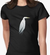 Heron Pattern Women's Fitted T-Shirt