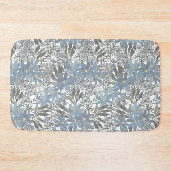 Item preview, Blue Wildflower Pattern designed and sold by Justine Miller.