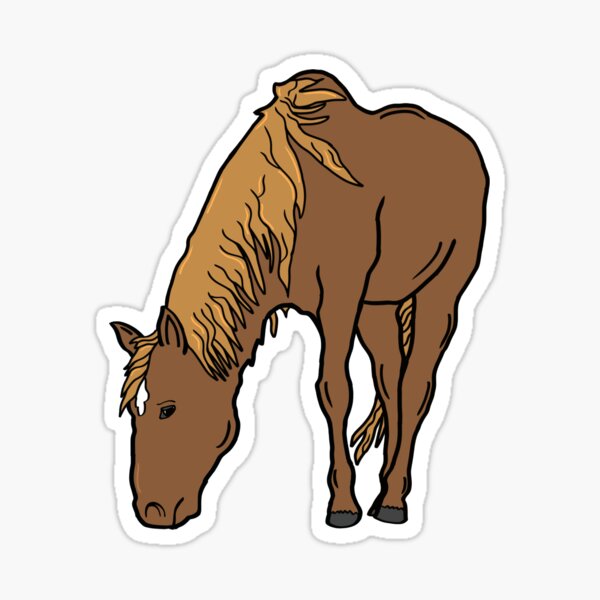 Item preview, Brown Horse Grazing designed and sold by dalenjac.