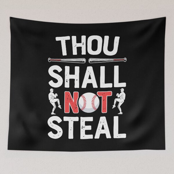 Item preview, Thou Shall Not Steal Baseball Shirt for Men Women Boys Girls Kids Softball Lover Gift designed and sold by LiqueGifts.