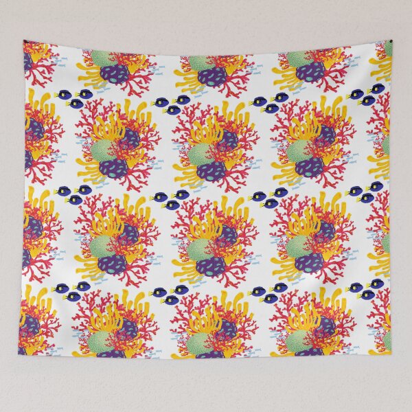 Item preview, Coral Pattern White Background designed and sold by Carla Alaimo.