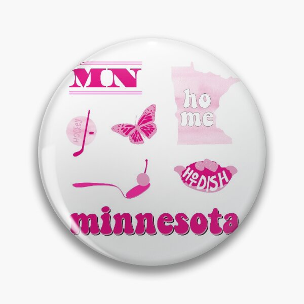 Item preview, Hot Pink Watercolor Minnesota US State Pack designed and sold by The-Goods.