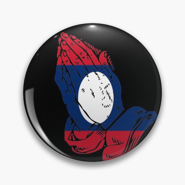 Item preview,  Praying Hands Laos Flag  designed and sold by Kiwi-Tienda2017.