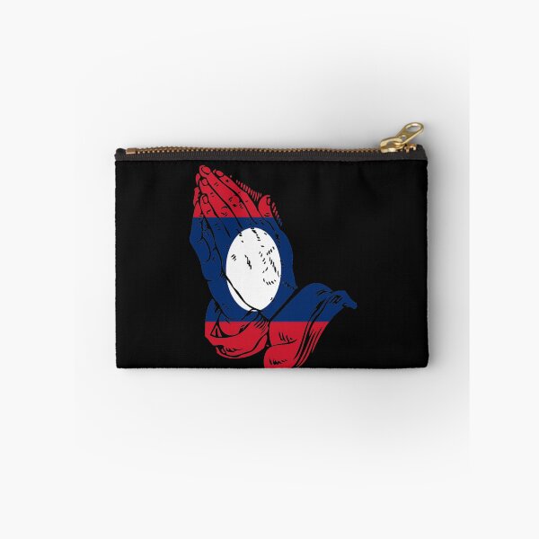 Item preview,  Praying Hands Laos Flag  designed and sold by Kiwi-Tienda2017.