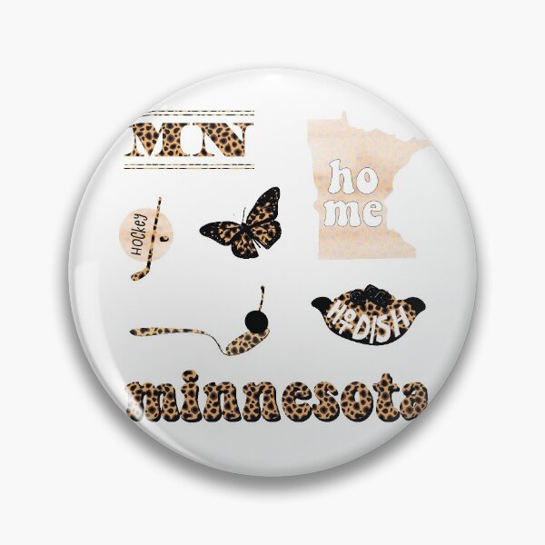 Item preview, Cheetah Animal Print Watercolor Minnesota US State Pack designed and sold by The-Goods.