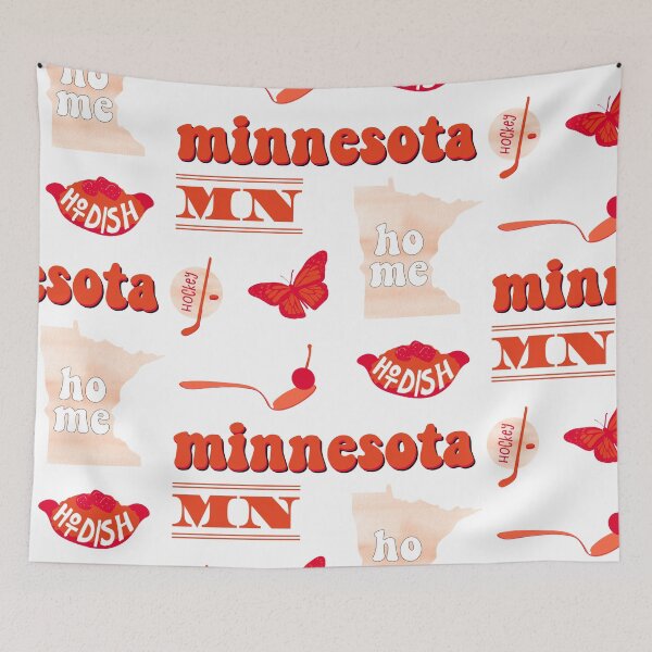 Item preview, Orange Watercolor Minnesota US State Pack designed and sold by The-Goods.