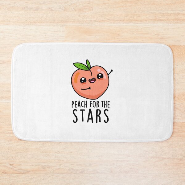 Item preview, Peach For The Stars Funny Fruit Puns  designed and sold by punnybone.