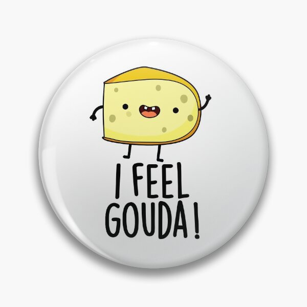 Item preview, I Feel Gouda Funny Cheese Puns  designed and sold by punnybone.