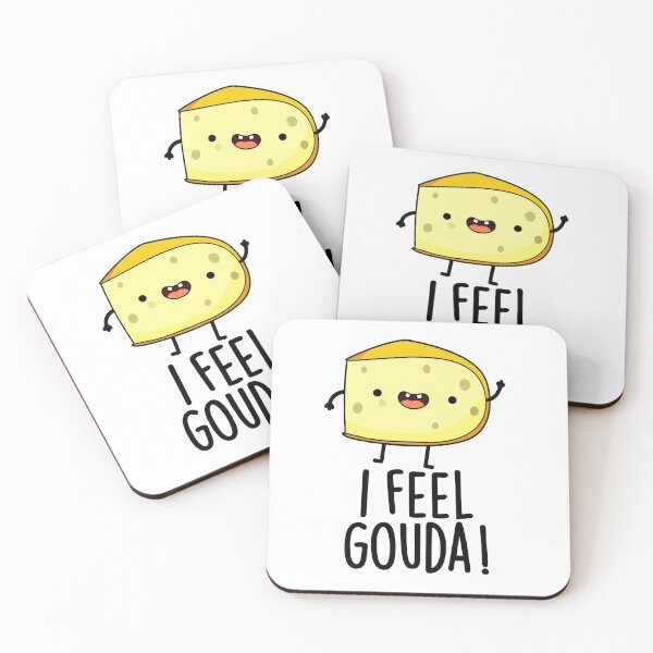 Item preview, I Feel Gouda Funny Cheese Puns  designed and sold by punnybone.