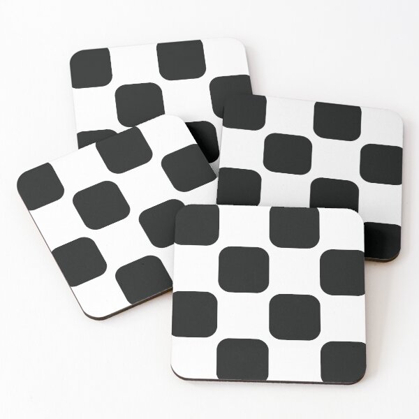 Item preview, Chequered black rounds pattern designed and sold by zcabask.