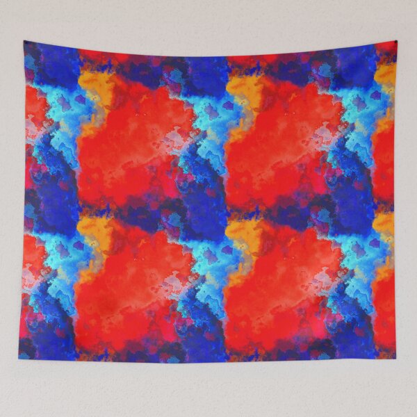 Item preview, Red-blue abstraction designed and sold by Kolinnaprint.