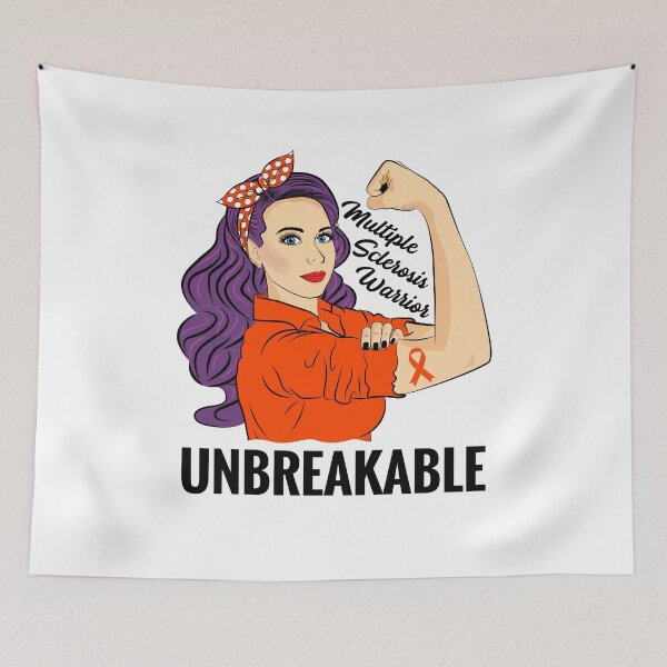 Item preview, Multiple Sclerosis Warrior Unbreakable Awareness designed and sold by ZNOVANNA.