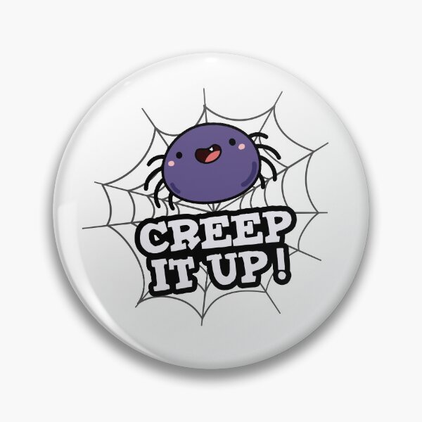 Item preview, Creep It Up Funny Positive Spider Puns  designed and sold by punnybone.