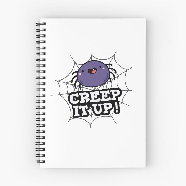Item preview, Creep It Up Funny Positive Spider Puns  designed and sold by punnybone.