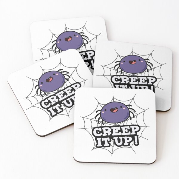 Item preview, Creep It Up Funny Positive Spider Puns  designed and sold by punnybone.