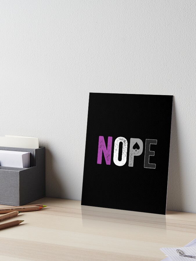 Nope Asexual Pride Shirt - Asexuality Ace Flag Ally Gift