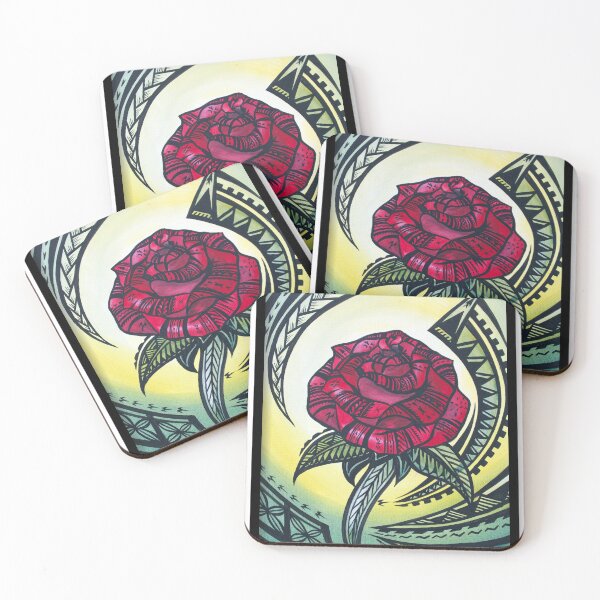 Item preview, tribal rose designed and sold by ARTSHACKPRINTS.