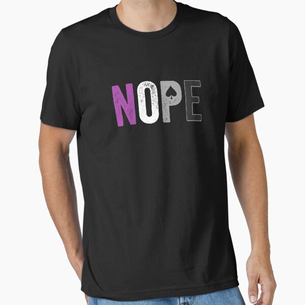 Item preview, NOPE Asexual Pride Shirt - Asexuality ACE Flag Ally Gift designed and sold by 14thFloor.