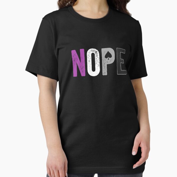 Item preview, NOPE Asexual Pride Shirt - Asexuality ACE Flag Ally Gift designed and sold by 14thFloor.
