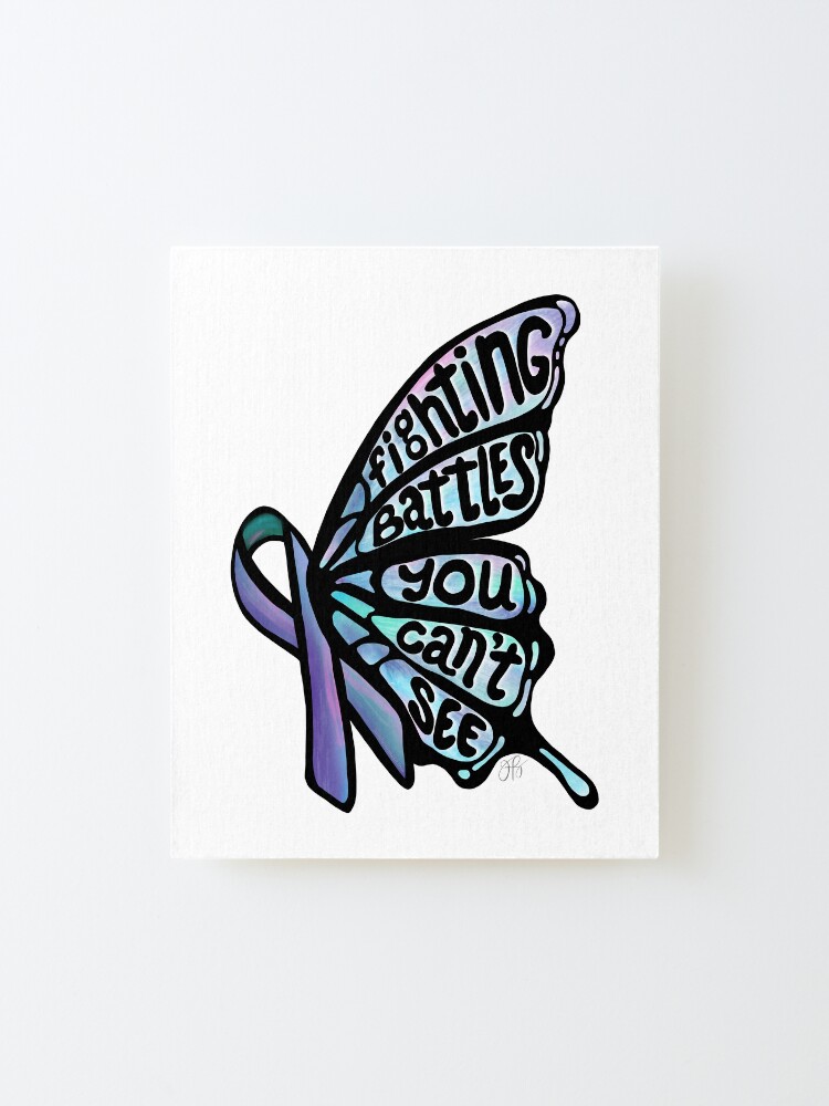 Alternate view of Butterfly - Fighting Battles You Can’t See Mounted Print