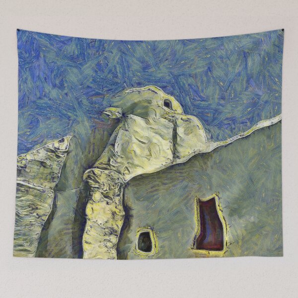 Item preview, Church and Blue Sky Mykonos Greece KPA designed and sold by karynpeters.