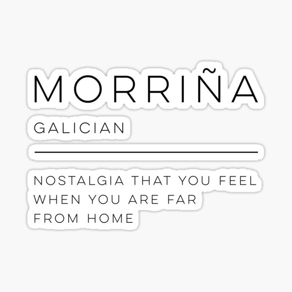 Definición morriña Pegatina