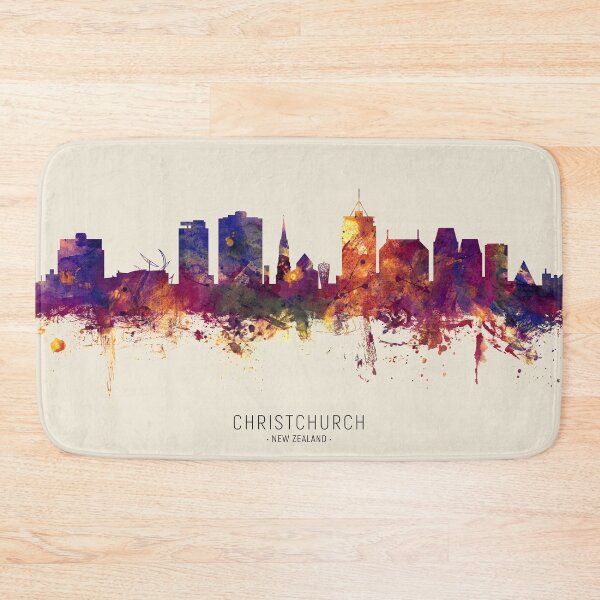 Artikelvorschau, Christchurch New Zealand Skyline entworfen und verkauft von ArtPrints.
