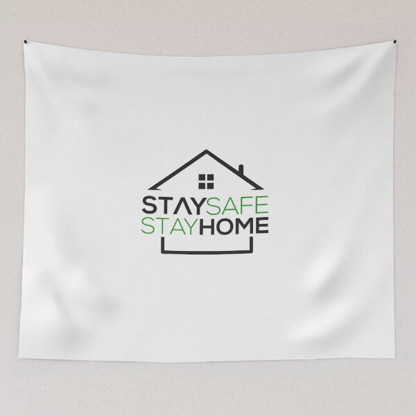 Item preview, stay home stay safe designed and sold by diab diab.