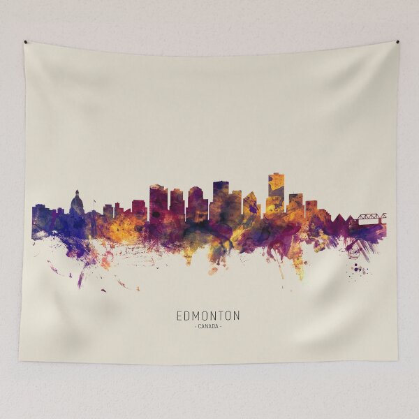 Item preview, Edmonton Canada Skyline designed and sold by ArtPrints.