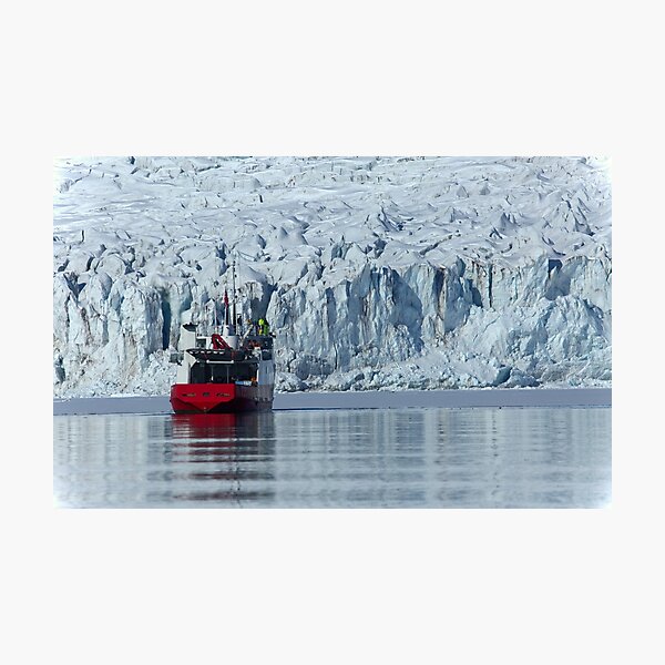 Sailing around Svalbard Photographic Print