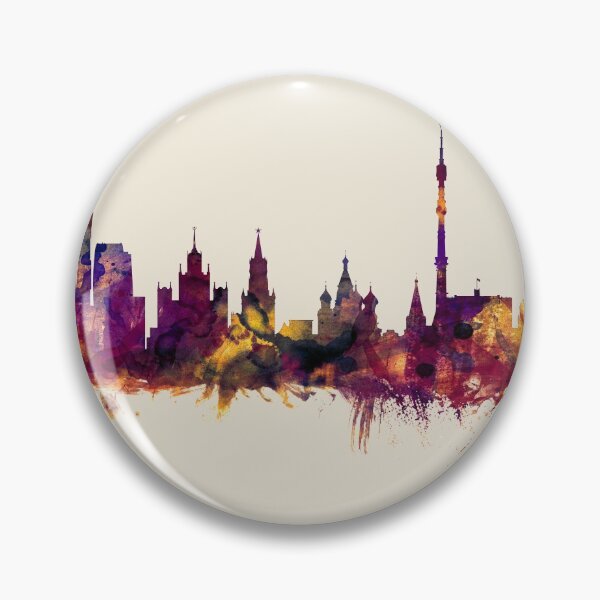 Artikelvorschau, Moscow Russia Skyline entworfen und verkauft von ArtPrints.