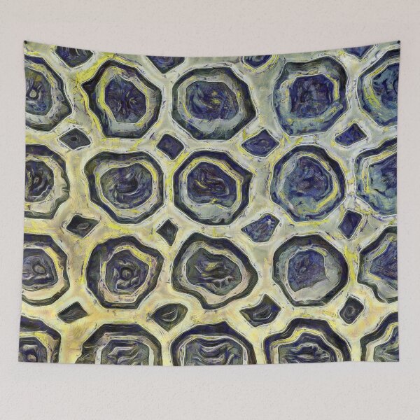 Item preview, Blue Tile Floor Pattern Rome Italy KPA designed and sold by karynpeters.
