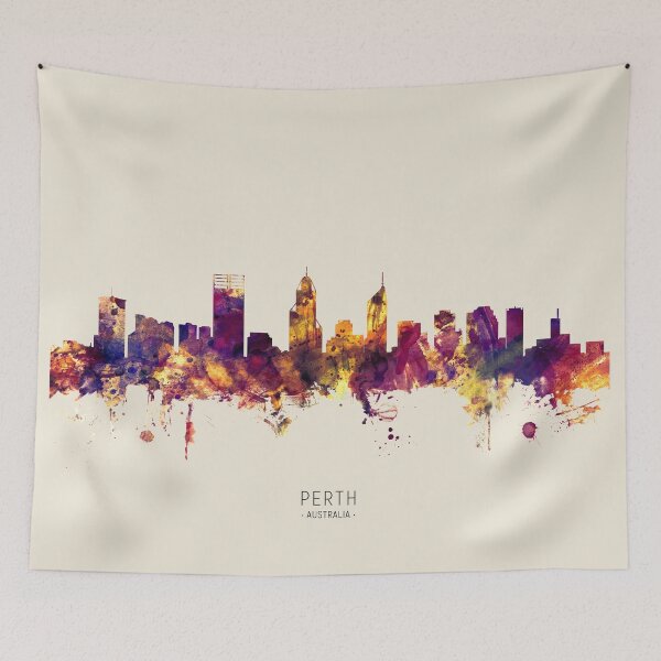 Item preview, Perth Australia Skyline designed and sold by ArtPrints.