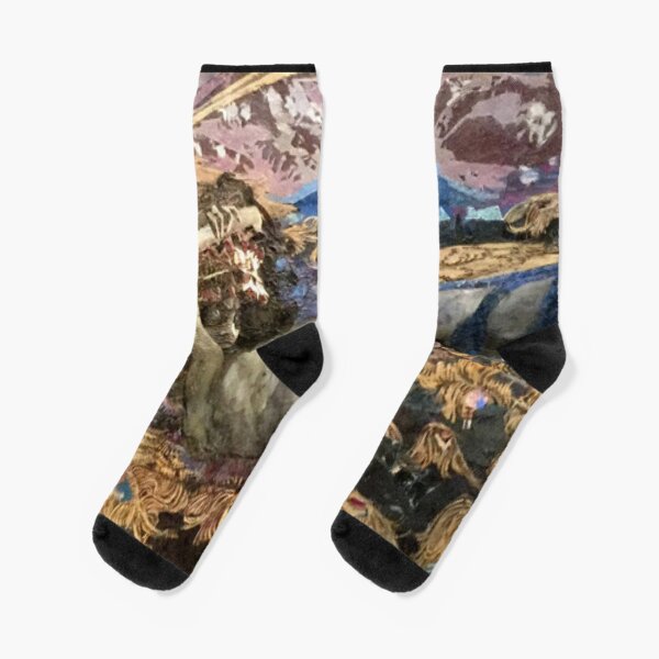 Fallen Demon - Mikhail Vrubel (1856 - 1910) Socks