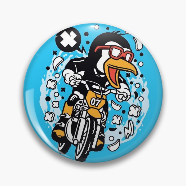 Item preview, Penguin Motocross Rider designed and sold by Nickelparis.