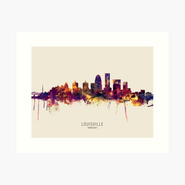 Item preview, Louisville Kentucky Skyline designed and sold by ArtPrints.
