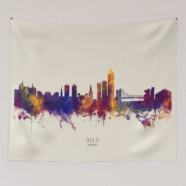 Item preview, Oslo Norway Skyline designed and sold by ArtPrints.