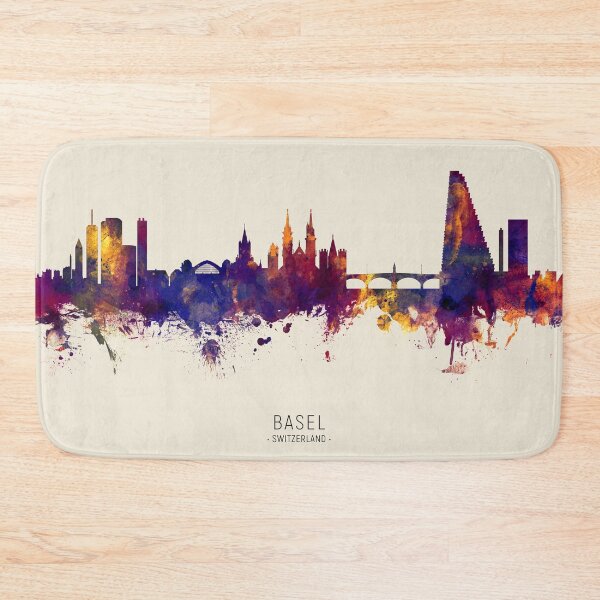 Item preview, Basel Switzerland Skyline designed and sold by ArtPrints.