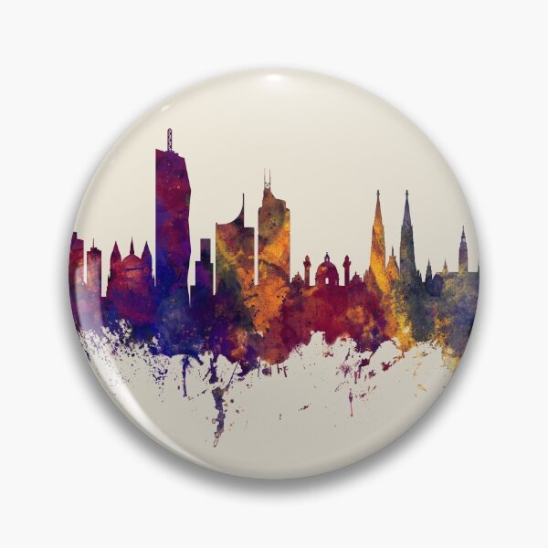 Aperçu de l'œuvre Vienna Austria Skyline créée et vendue par ArtPrints.