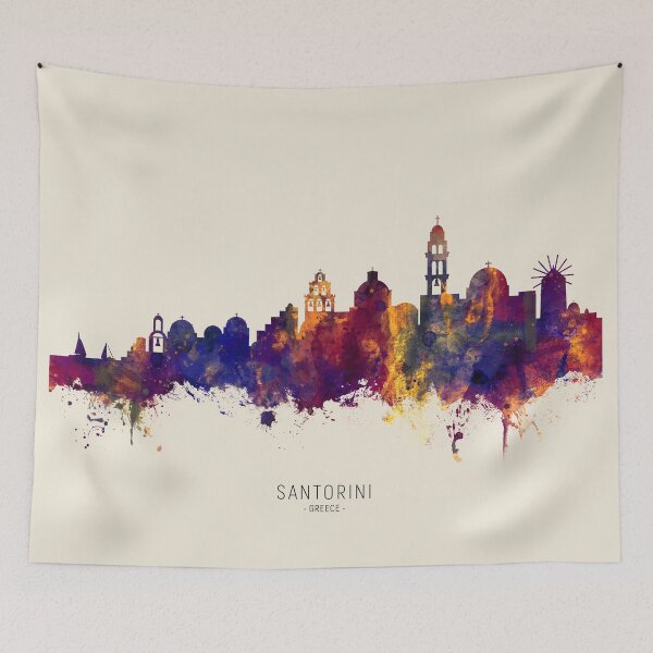 Item preview, Santorini Skyline designed and sold by ArtPrints.