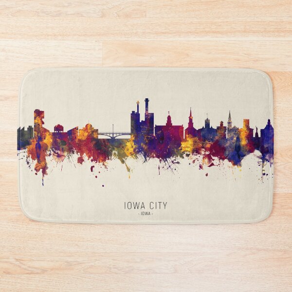 Artikelvorschau, Iowa City Iowa Skyline entworfen und verkauft von ArtPrints.