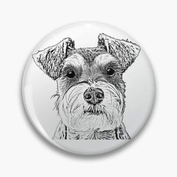 Aperçu de l'œuvre Schnauzer Drawing Design créée et vendue par SmartPooch.