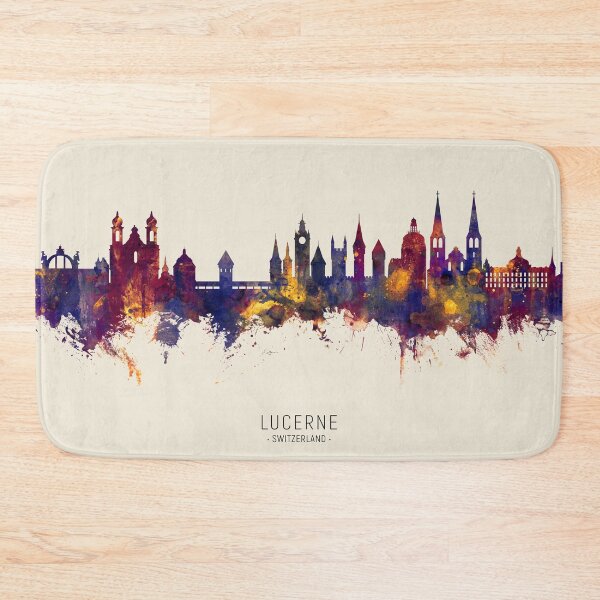 Item preview, Lucerne Switzerland Luzern Skyline designed and sold by ArtPrints.