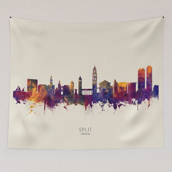 Item preview, Split Croatia Skyline designed and sold by ArtPrints.