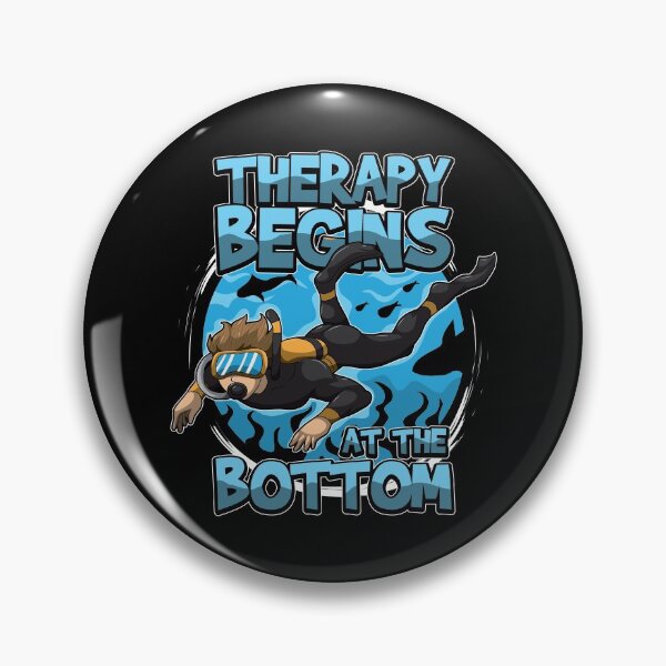 Item preview, Therapy Begins At The Bottom - Diving Diver designed and sold by anziehend.