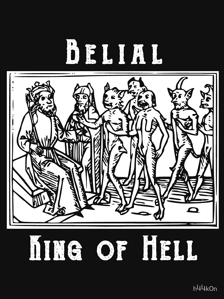 "Demon Belial King of Hell Woodcut Demonology Grimoire " Tshirt by